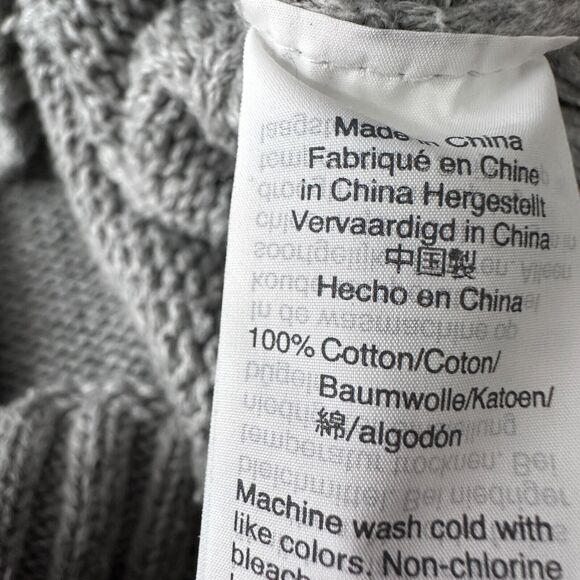 J.Crew Always Oarsman Roll Neck Sweater Women’s Small Gray 100% Cotton Knitted - Picture 6 of 9